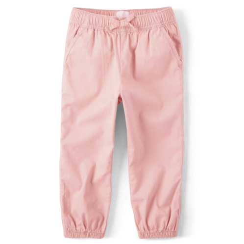 Childrensplace Girls Twill Pull-On Cropped Jogger Pants