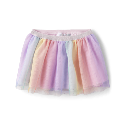Childrensplace Toddler Girls Rainbow Ombre Mesh Skirt