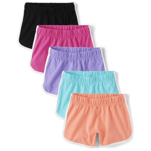Childrensplace Girls Dolphin Shorts 5-Pack