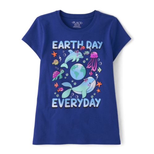 Childrensplace Girls Earth Day Graphic Tee