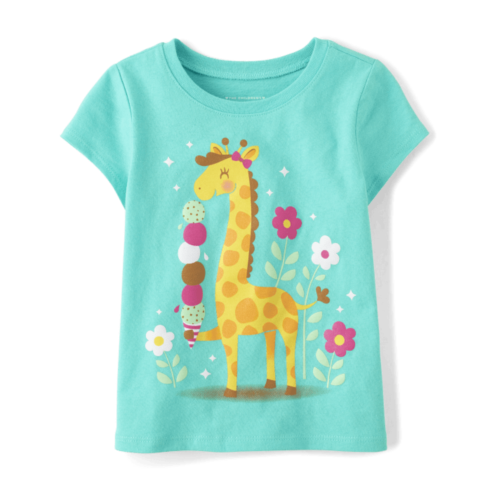 Childrensplace Baby And Toddler Girls Giraffe Graphic Tee