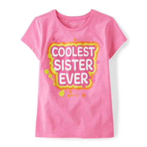 Childrensplace Girls Coolest Sister Ever Graphic Tee