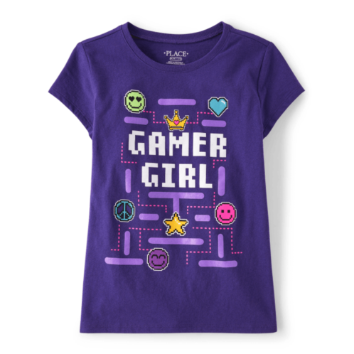 Childrensplace Girls Gamer Girl Graphic Tee