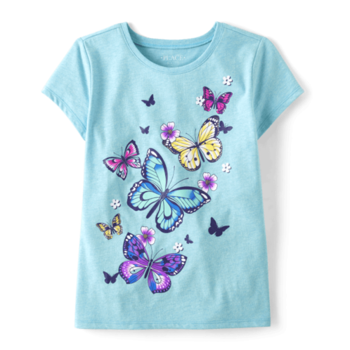 Childrensplace Girls Butterfly Graphic Tee
