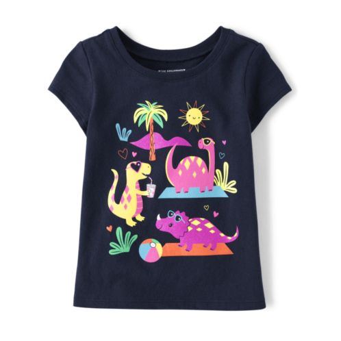 Childrensplace Baby And Toddler Girls Dino Graphic Tee