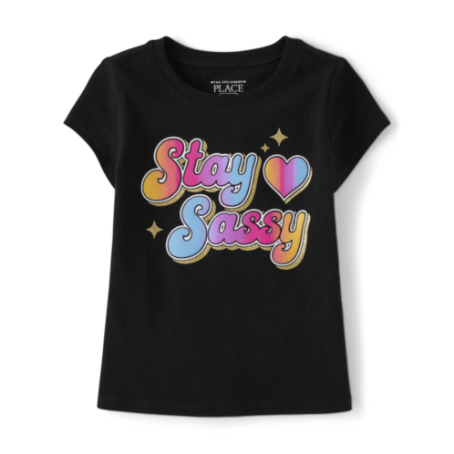 Childrensplace Baby And Toddler Girls Stay Sassy Graphic Tee