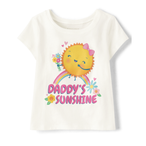 Childrensplace Baby And Toddler Girls Daddys Sunshine Graphic Tee