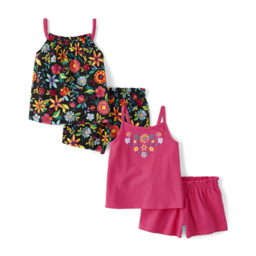Childrensplace Toddler Girls Floral 4-Piece Outfit Set