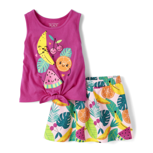 Childrensplace Toddler Girls Fruit 2-Piece Outfit Set