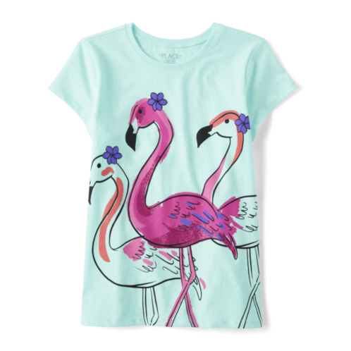 Childrensplace Girls Flamingo Graphic Tee