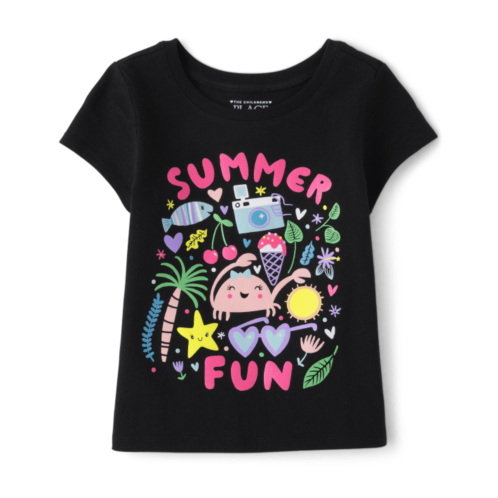 Childrensplace Baby And Toddler Girls Summer Fun Graphic Tee