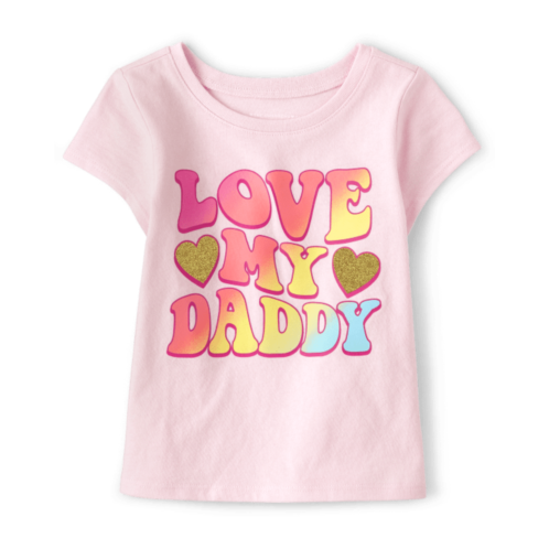 Childrensplace Baby And Toddler Girls Love My Daddy Graphic Tee