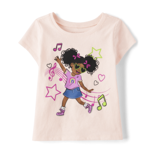 Childrensplace Baby And Toddler Girls Music Graphic Tee
