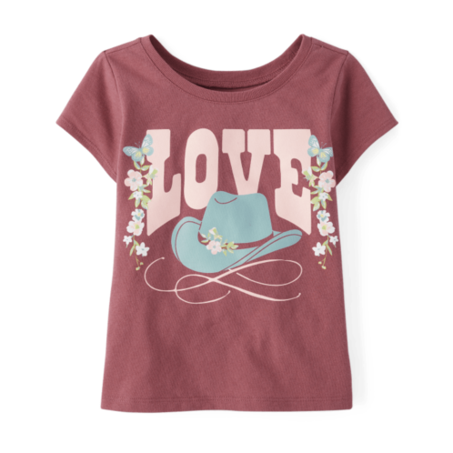 Childrensplace Baby And Toddler Girls Love Graphic Tee