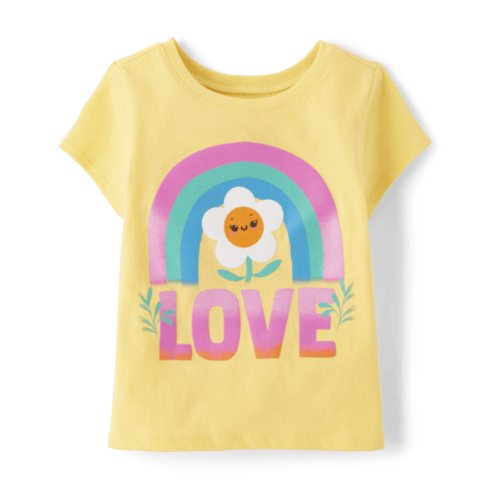 Childrensplace Baby And Toddler Girls Love Flower Graphic Tee