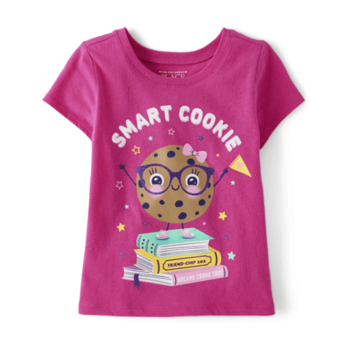 Childrensplace Baby And Toddler Girls Smart Cookie Graphic Tee