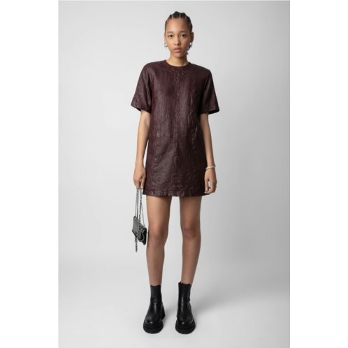 ZADIG&VOLTAIRE Riddy Crinkled Leather Dress