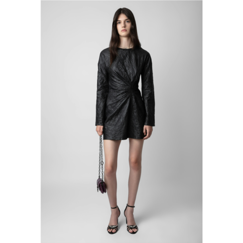 ZADIG&VOLTAIRE Rixina Crinkled Leather Dress