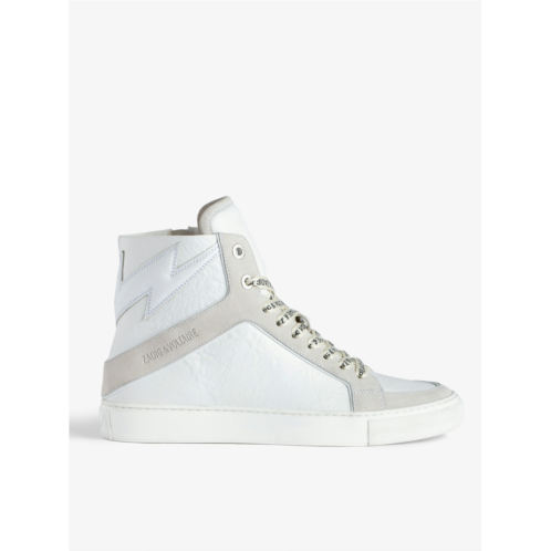 ZADIG&VOLTAIRE ZV1747 High Flash High-Top Crinkled Sneakers