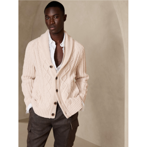 Bananarepublic Raoul Cotton Cable Cardigan