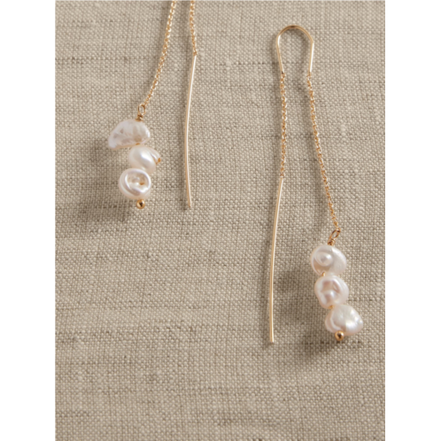 bananarepublic Delicate Pearl Threader Earrings