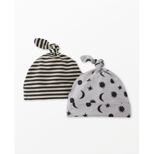 2-Piece Baby Layette Print Stretch Top Knit Beanie in HannaSoft | Hanna Andersson