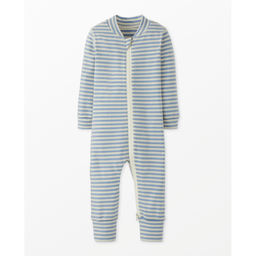 Baby Striped 2-Way Zip Sleeper in HannaSoft | Hanna Andersson