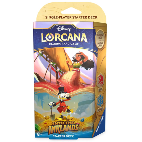Disney Lorcana Trading Card Game by Ravensburger Into the Inklands Starter Deck Moana and Scrooge McDuck