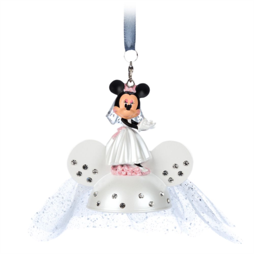 Disney Minnie Mouse Bride Sketchbook Ear Hat Ornament