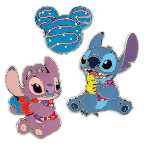 Disney Stitch Attacks Snacks Pin Set Macaron March Limited Release