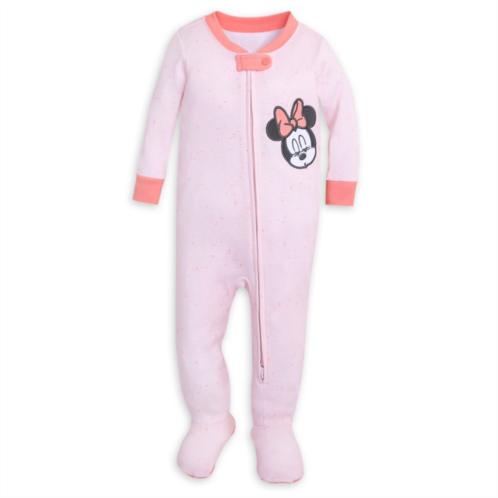 Disney Minnie Mouse Long Sleeve Stretchie Sleeper for Baby