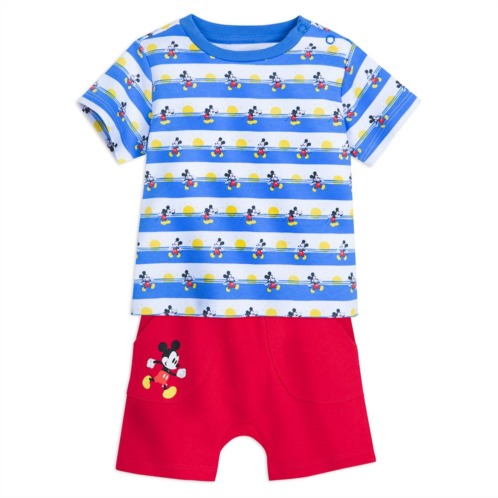 Disney Mickey Mouse Summer T-Shirt and Shorts Set for Baby