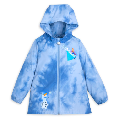 Disney Frozen Tie-Dye Hooded Rain Jacket for Girls