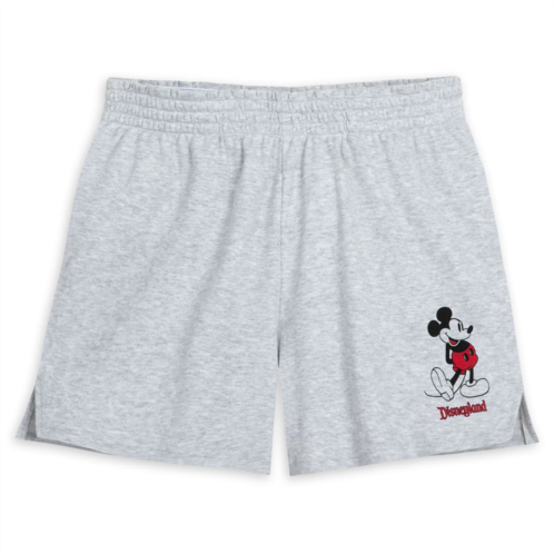 Mickey Mouse Standing Family Matching Shorts for Women Disneyland Gray