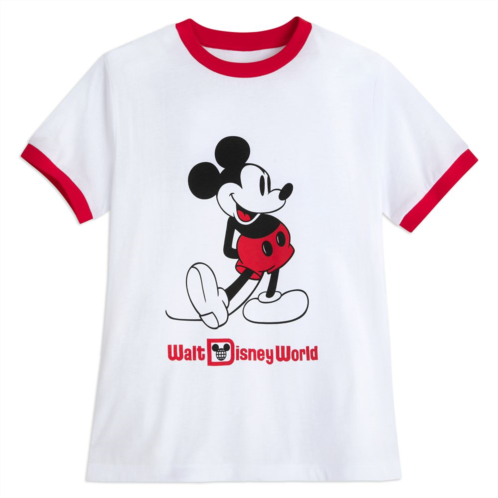 Mickey Mouse Standing Ringer T-Shirt for Women Walt Disney World