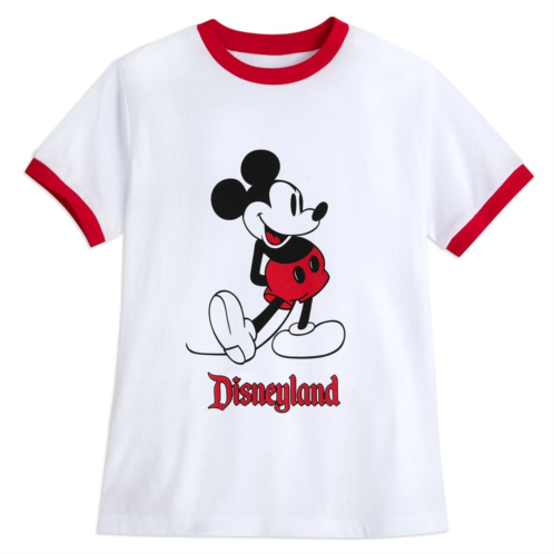 Mickey Mouse Standing Ringer T-Shirt for Women Disneyland