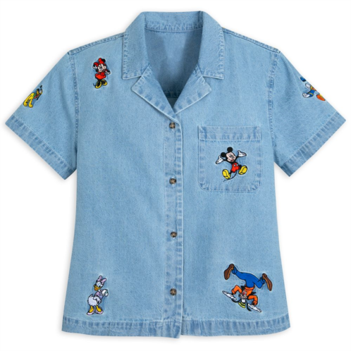 Disney Mickey Mouse and Friends Denim Shirt for Women