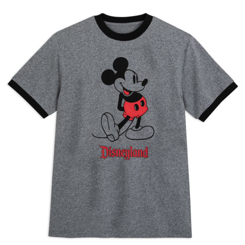 Mickey Mouse Standing Ringer T-Shirt for Adults Disneyland