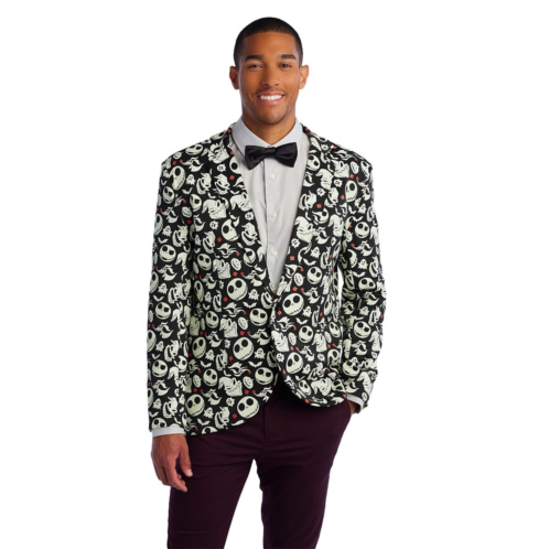 Disney The Nightmare Before Christmas Glow-in-the-Dark Half Suit and Light-Up Tie for Adults