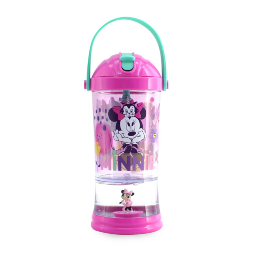 Disney Minnie Mouse and Figaro Snowglobe Tumbler with Straw
