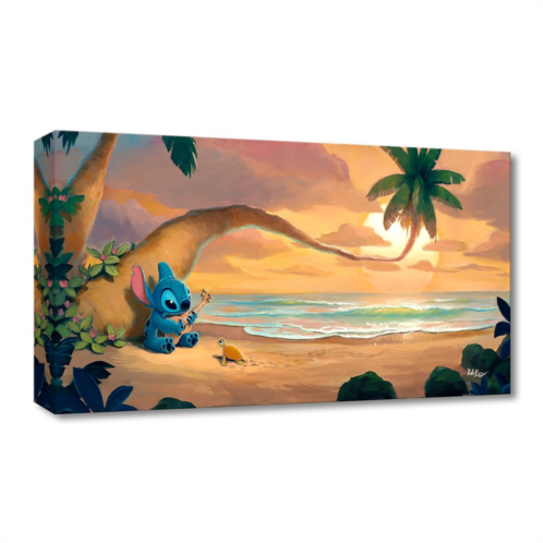 Disney Stitch Sunset Serenade Canvas Artwork by Rob Kaz 10 x 20 Limited Edition