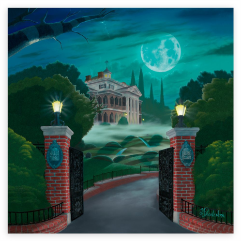 Disney Welcome to The Haunted Mansion Giclee by Michael Provenza Limited Edition