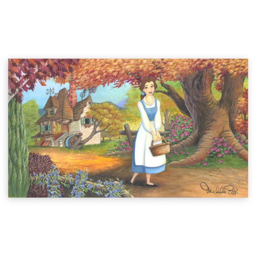 Disney Beauty and the Beast The Flowery Path Giclee by Michelle St.Laurent Limited Edition