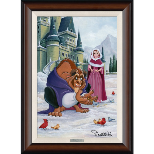 Disney Beauty and the Beast Gentle Beast by Michelle St.Laurent Framed Canvas Artwork Limited Edition