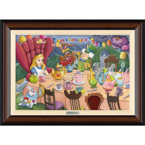Disney Alice in Wonderland Tea Time in Wonderland by Michelle St.Laurent Framed Canvas Artwork Limited Edition