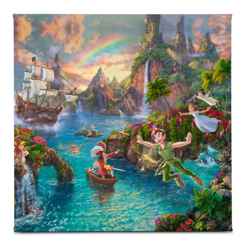 Disney Peter Pans Never Land Gallery Wrapped Canvas by Thomas Kinkade Studios