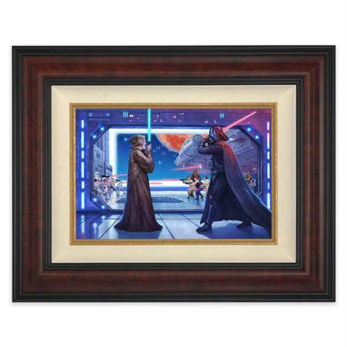 Disney Star Wars Obi-Wans Final Battle Framed Canvas by Thomas Kinkade Studios Limited Edition