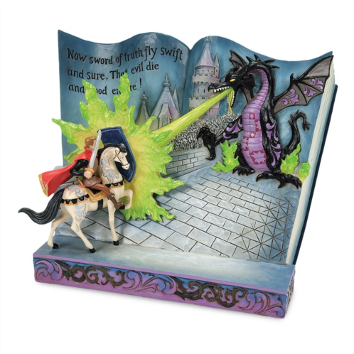 Disney Prince Phillip and Maleficent as Dragon Storybook Figure by Jim Shore Sleeping Beauty