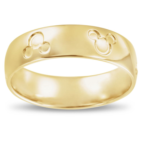 Disney Mickey Mouse Icon Fairy Tale Wedding Band Yellow Gold