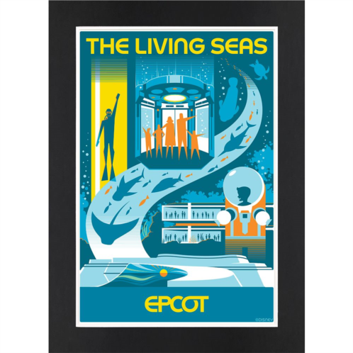 Disney EPCOT The Living Seas Matted Print